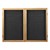 Indoor Enclosed Letter Board w/ Two Doors & Oak Finish Frame