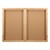 Indoor Enclosed Bulletin Board w/ Two Doors & Solid Oak Frame