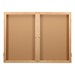 Indoor Enclosed Bulletin Board w/ Two Doors & Solid Oak Frame