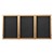 Indoor Enclosed Letter Board w/ Three Doors & Oak Finish Frame