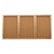Enclosed Bulletin Board w/ Three Doors & Solid Oak Frame