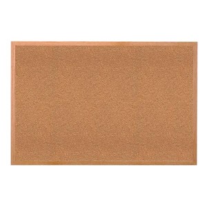 Traditional Natural Cork Board w/ Wood Frame