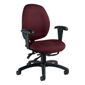 Malaga Desk Chair - Low-Back - Sprinkle-Cabarnet