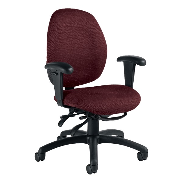 Malaga Desk Chair - Low-Back - Sprinkle-Cabarnet