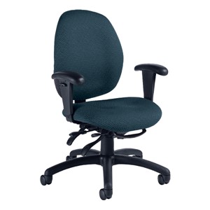 Malaga Desk Chair - Low Back - Sprinkle-Sapphire