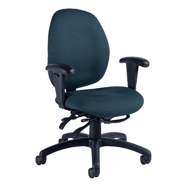 Malaga Desk Chair - Low Back - Sprinkle-Sapphire