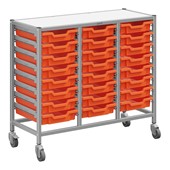 Dynamis Triple Cart w/ Shallow Trays