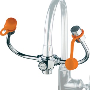 Wide Faucet-Mounted Eye Wash
