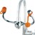 Wide Faucet-Mounted Eye Wash