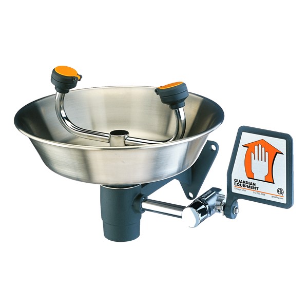 Wall-Mounted Eye Wash Bowl - Stainless Steel Bowl