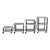 Adjustable-Height Tuffy Cart w/ Gray Shelves