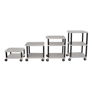 Adjustable-Height Tuffy Cart w/ Gray Shelves