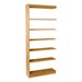 Mohawk Series Single-Sided Wooden Book Shelving - Adder Unit<br>Shown in 84" H