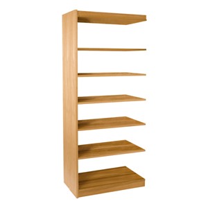 Mohawk Series Double-Sided Wooden Book Shelving - Adder Unit