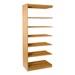 Mohawk Series Double-Sided Wooden Book Shelving - Adder Unit