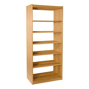 Mohawk Series Double-Sided Wooden Book Shelving - Starter Unit