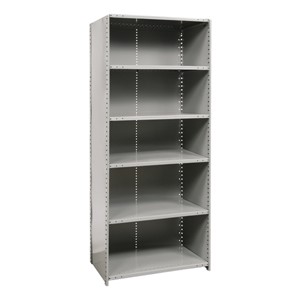 Heavy-Duty Closed Shelving Starter Unit w/ 6 Shelves