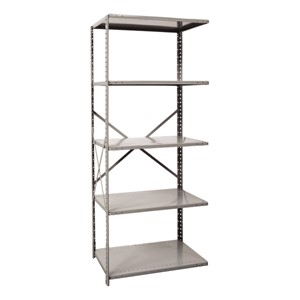 Medium-Duty Open Shelving Adder Unit w/ 5 Shelves
