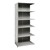 Heavy-Duty Closed Shelving Adder Unit w/ 6 Shelves