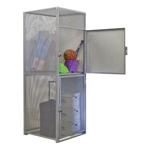Double-Tier Bulk Cage Lockers