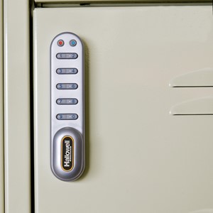 Three-Wide Triple-Tier Lockers w/ Electronic Lock