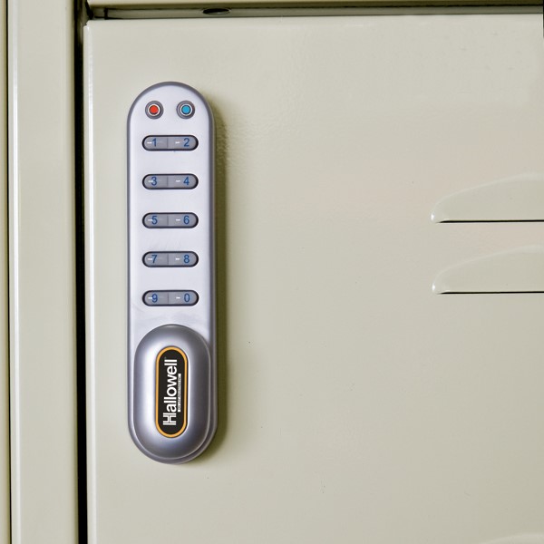 One-Wide Six-Tier Lockers w/ Electronic Lock