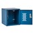 Cubix Modular Locker w/ Ventilated Door - Finger Pull Handle - shown in marine blue