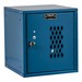 Cubix Modular Locker w/ Ventilated Door - Finger Pull Handle - shown in marine blue