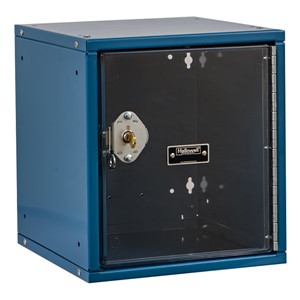 Cubix Modular Locker w/ Safety View Door - Built-In Key Lock - shown in marine blue