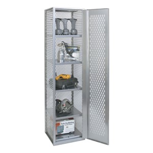 MaxView High-Visibility One-Wide Single-Tier Locker (72" H Opening) - Shown open