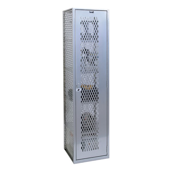 MaxView High-Visibility One-Wide Single-Tier Locker (72" H Opening) - Shown closed