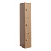 AquaMax One-Wide Triple-Tier Plastic Locker<br>Shown w/ taupe doors