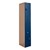 AquaMax One-Wide Z-Tier Plastic Lockers<br>Shown w/ deep blue doors