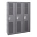 All-Welded Ventilated Three-Wide Single-Tier Lockers