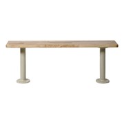 Maple Locker Room Bench w/ Cast Iron Legs