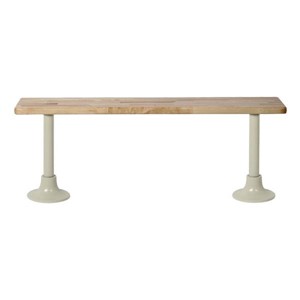 Maple Locker Room Bench w/ Heavy-Duty Adjustable Legs Maple Locker Room Bench w/ Heavy-Duty Adjustable Legs