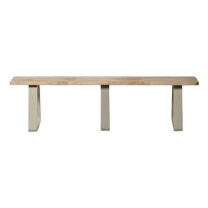 Maple Locker Room Bench w/ Aluminum Trapezoid Legs