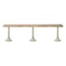 Maple Locker Room Bench w/ Heavy-Duty Pedestal Legs (9' L)