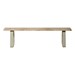 Maple Locker Room Bench w/ Aluminum Trapezoid Legs