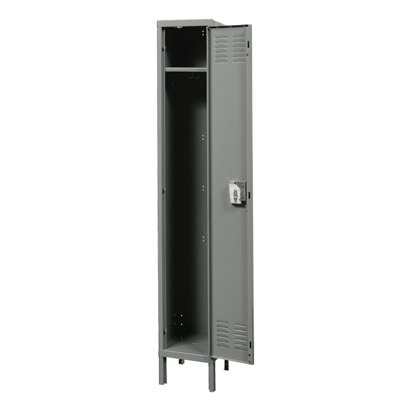 Premium One-Wide Single-Tier Locker (72" H Opening) - Shown open