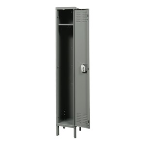 Premium One-Wide Single-Tier Locker (72" H Opening) - Shown open