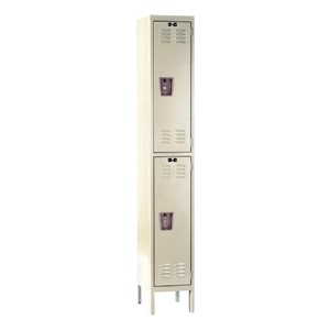 Corrosion-Resistant One-Wide Double-Tier Lockers