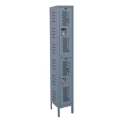 Heavy-Duty Ventilated One-Wide Double-Tier Lockers (36" H Openings)