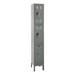 Premium One-Wide Triple-Tier Lockers - Shown in Gray