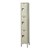 Premium One-Wide Triple-Tier Lockers (24" H Openings) - Shown in Parchment