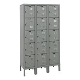 Premium Three-Wide Five-Tier Box Lockers