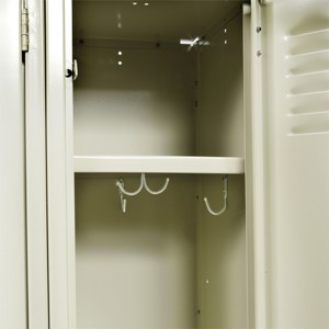 Features three single hooks & one double hook per opening.