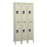 Premium Three-Wide Double-Tier School Lockers (36'' H Openings) 