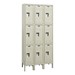 Corrosion-Resistant Three-Wide Triple-Tier Lockers