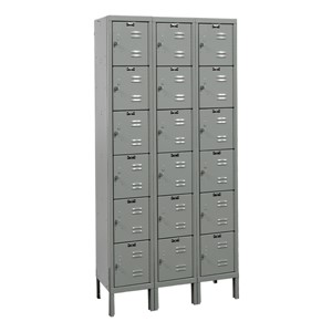 Premium Three-Wide Six-Tier Box Lockers